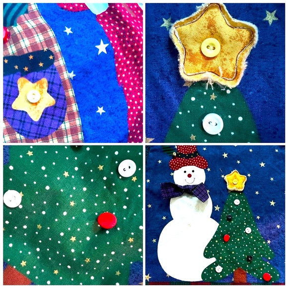 - 🎁Unisex OS vest-reversible-traditional x-mas theme by a 🇨🇦artisan-vintage - Picture 8 of 16